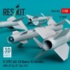 RESKIT RS48-0582 R-27ET (AA-10 Alamo-D) missiles (4 pcs) (MiG-29, Su-27, Yak-141) (3D Printed) (1/48)